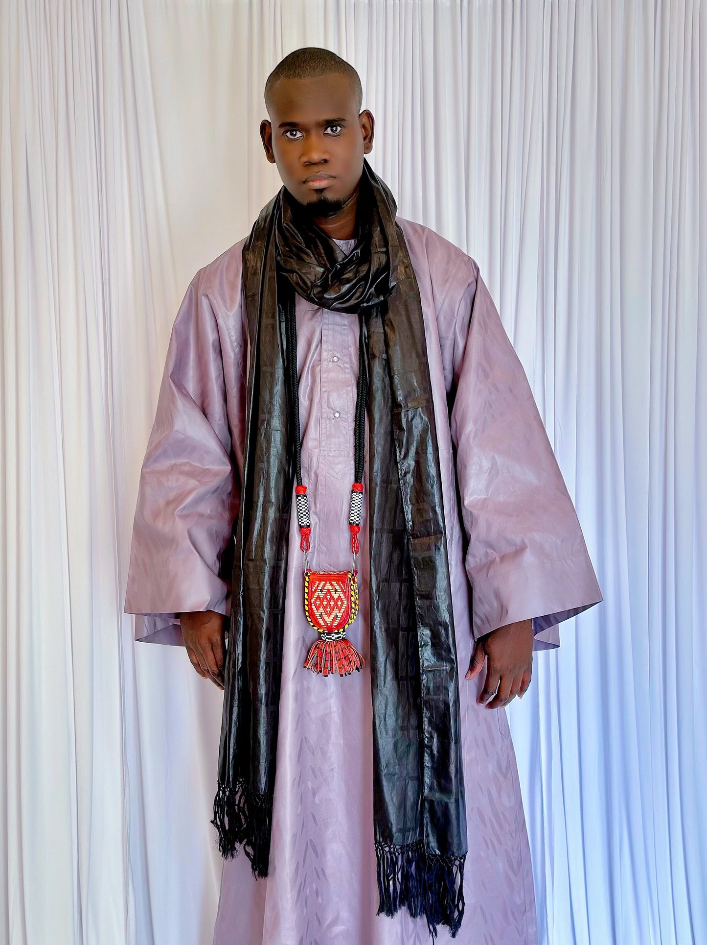 Baye Sohinbou – Traditional Senegalese Mouride Men’s Attire (Bazin Riche Fabric)