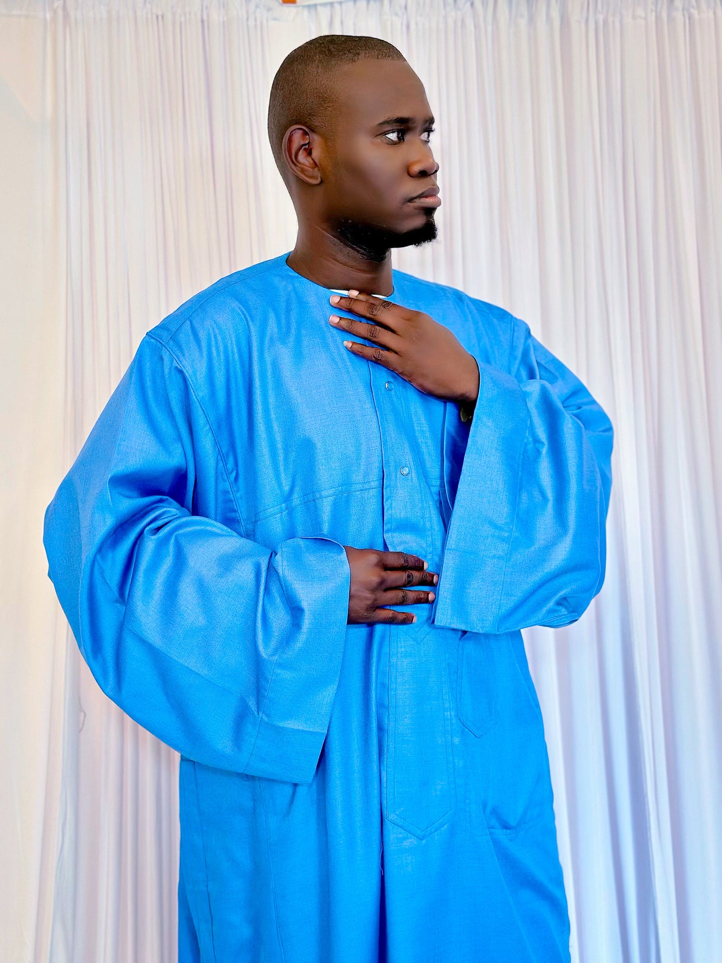 Baye Sohinbou – Traditional Senegalese Mouride Men’s Attire (Super 100 Fabric)